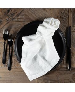 Tovagliolo in Lino Bianco 45x45cm Simple Day