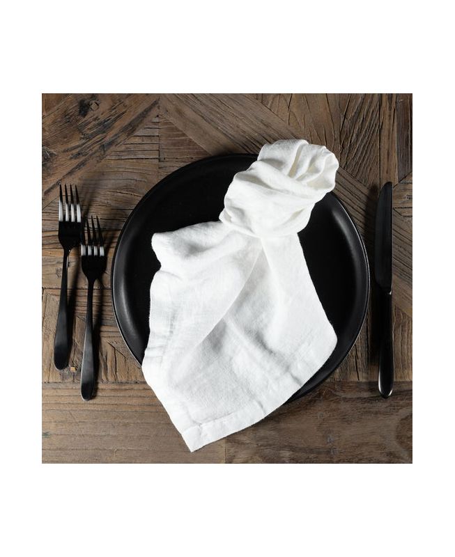 Tovagliolo in Lino Bianco 45x45cm Simple Day