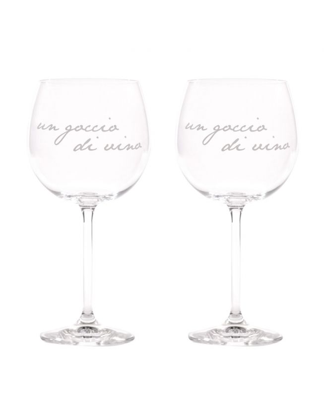 Set 2 Calici "un goccio di vino" - Simple Day