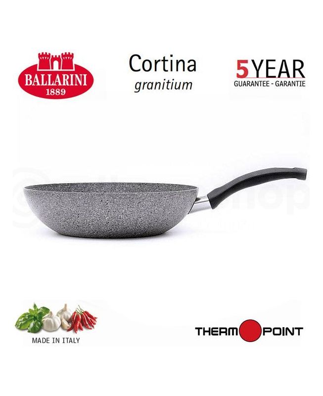Padella Wok induzione Cortina Granitium - Ballarini