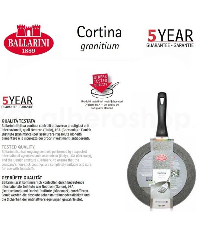 Padella Wok induzione Cortina Granitium - Ballarini