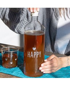 Bottiglia in vetro "Happy" - Simple Day
