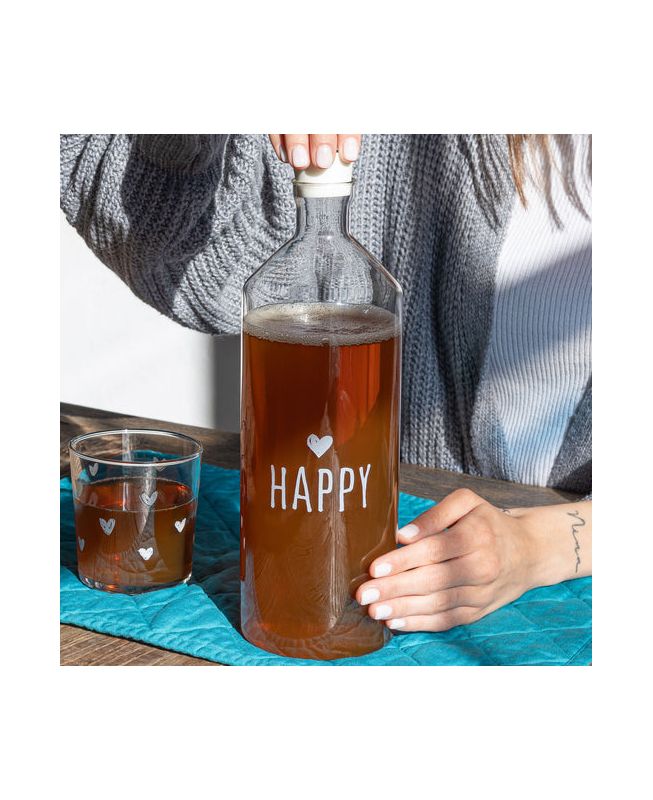 Bottiglia in vetro "Happy" - Simple Day