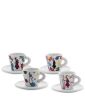 Espresso Arte, Set 4 Tazzine Moka con piattino - Bialetti