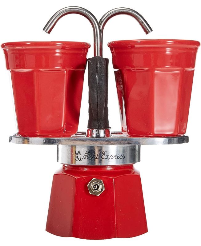 Caffettiera mini express rossa 2 tazze - Bialetti