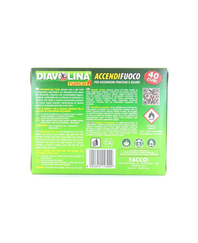 Accendifuoco 40 cubi - Diavolina