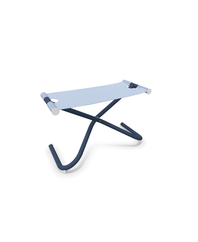 Pouf Poggiapiedi Snooze Blu - Emu