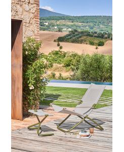 Pouf Poggiapiedi Snooze Blu - Emu