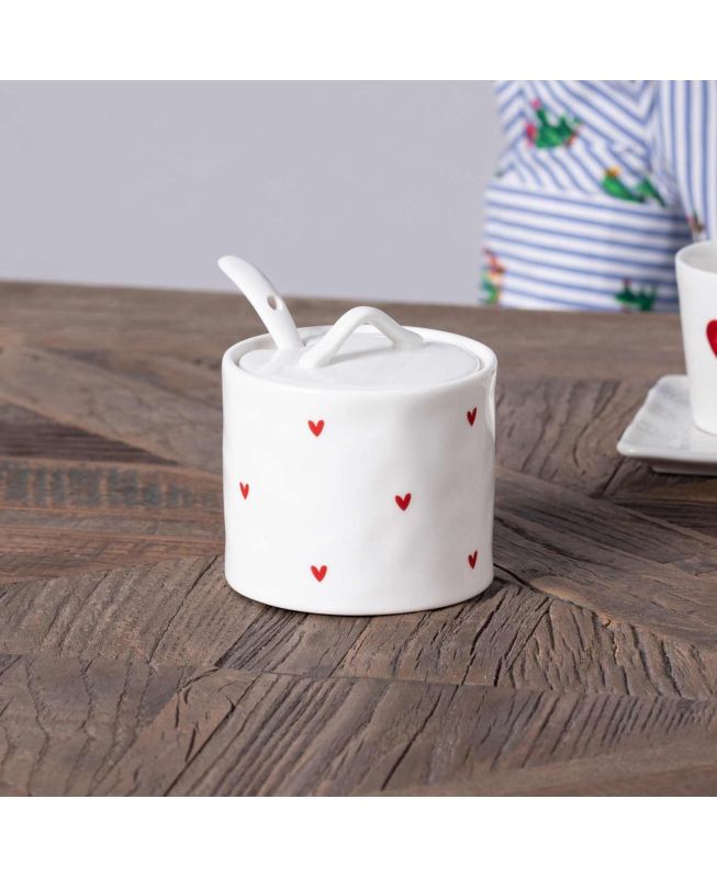 Zuccheriera Tappezzeria cuori - Simple Day