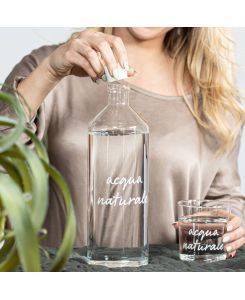 bottiglia in vetro naturale