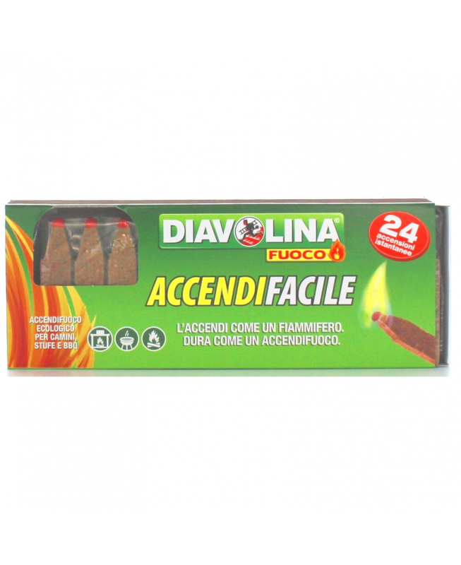 Accendifuoco facile ecologico - Diavolina