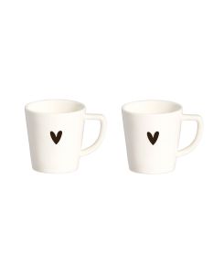 Set 2 tazzine espresso Cuore piccolo - Simple Day