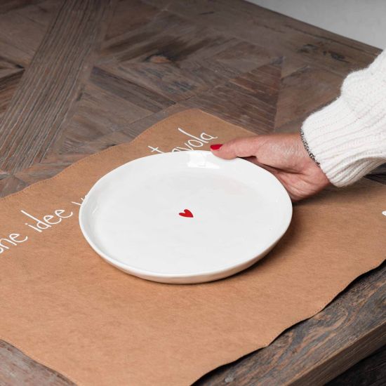 Set due piatti dessert cuore - Simple Day