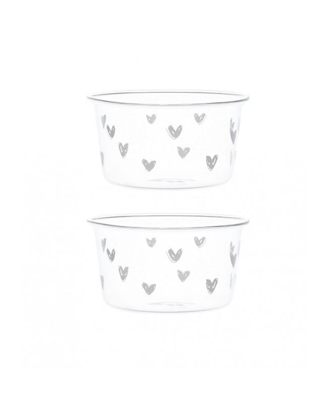 Set 2 coppette tappezzeria cuori - Simple Day