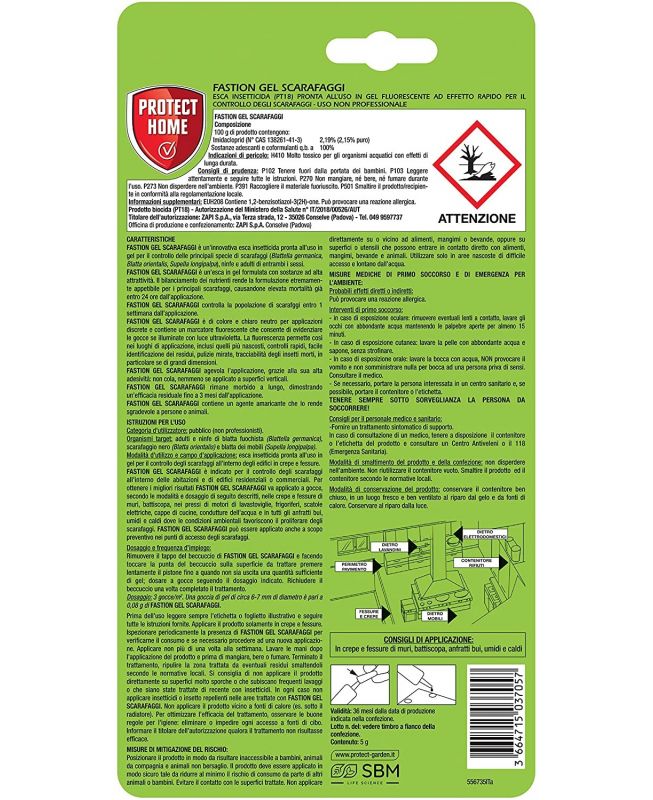 Gel Esca Insetticida Fastion 5g - Protect Home