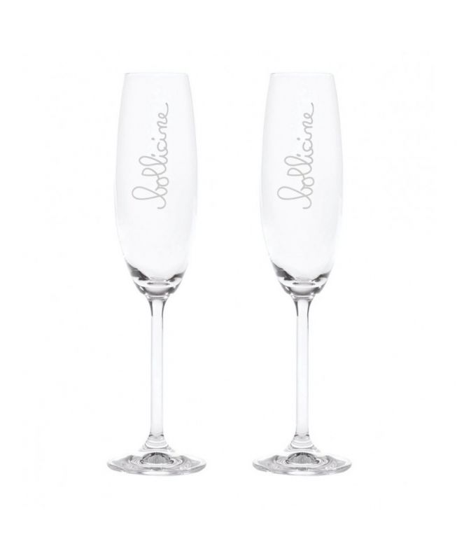 Coppia calici flute "Bollicine" - Simple Day