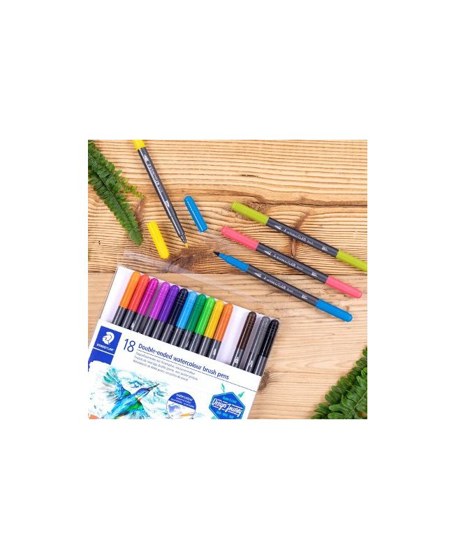 Pennarelli a due punte marsgraphic duo 18pz - Staedler