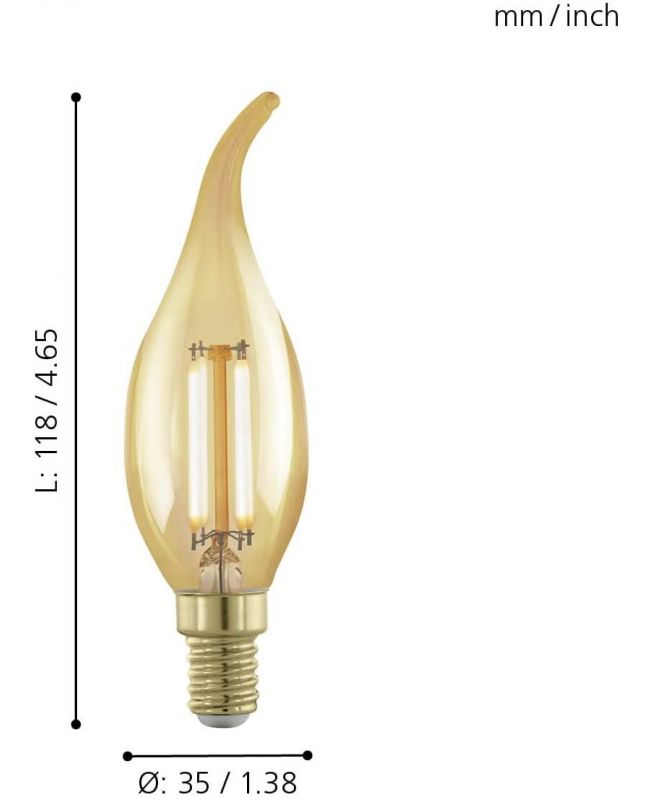 Lampadina 4 W, Led Eglo E14 11699