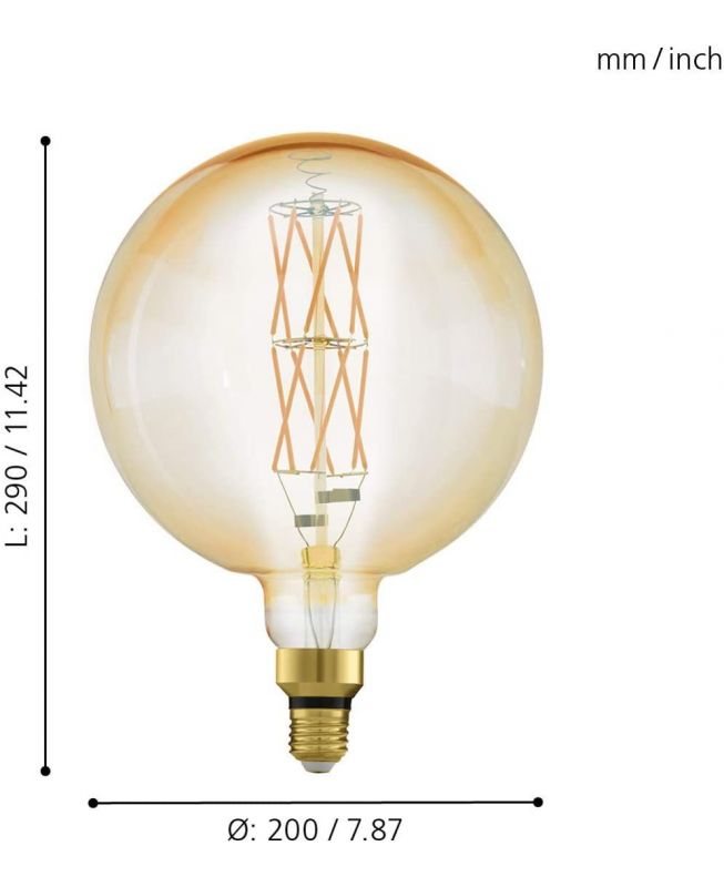 LED Lampadina E27 8W 2100K - Eglo