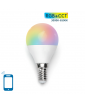 Smart LED Lampadina G45 E14 7W WIFI RGB+CCT